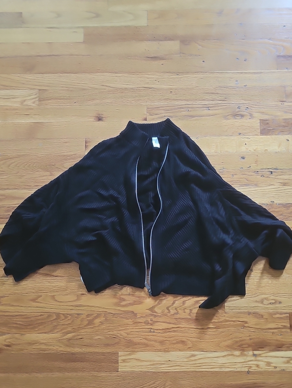 lululemon athletica Black Ribbed Open-Front Cardigan